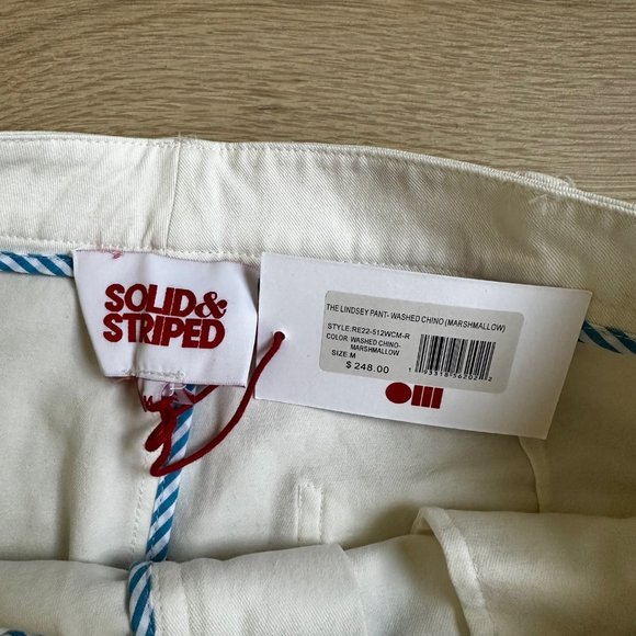 SOLID & STRIPED - LINDSEY PANT - MARSHMALLOW - SIZE MEDIUM - Picture 7 of 7